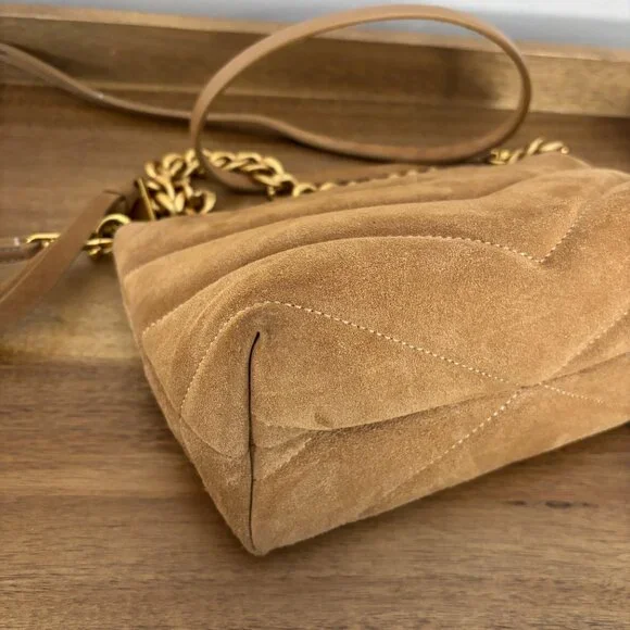 Rebecca Minkoff Tan Crossbody Bag with Gold Chain - Picture 8 of 15